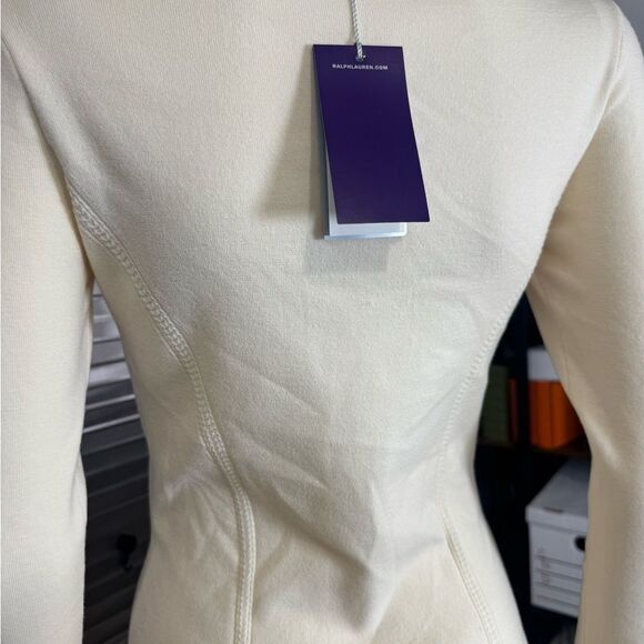 Ralph Lauren Purple Label Merino Wool Sweater Dress Cream NWT - Picture 6 of 10